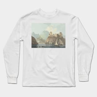 East View of the Forts Jellali and Merani, Muskat by Thomas Daniell Long Sleeve T-Shirt